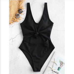 ZAFUL Black one piece swim suit